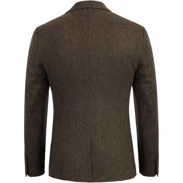 Herringbone Tweed Blazer British Wool Blend Sport Coat Jacket