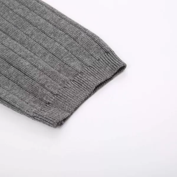 Men's Shawl Collar Open Front Long Cardigan Ribbed Knit Sweater with Pockets