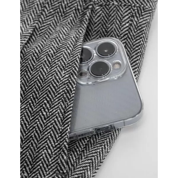 PJ PAUL JONES Men Vintage Tweed Pants Herringbone Pleated Suit Trousers