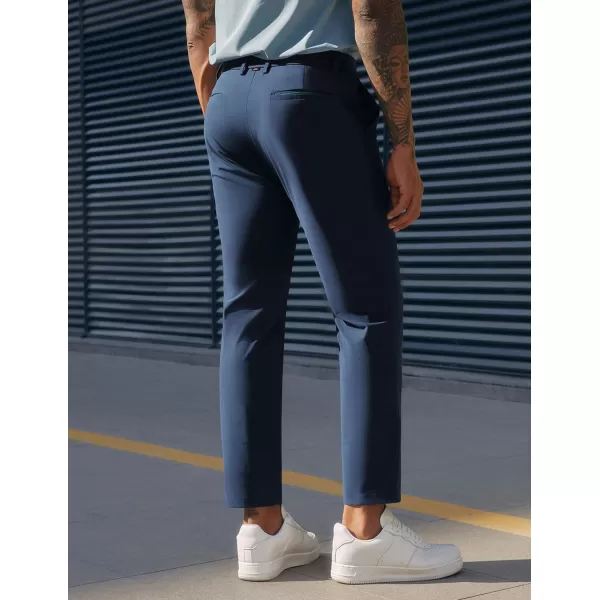 PJ PAUL JONES Men's 4 Way Stretch Golf Pants Casual Cropped Slim Fit Lightweight Pants Business Dress Pant Trousers