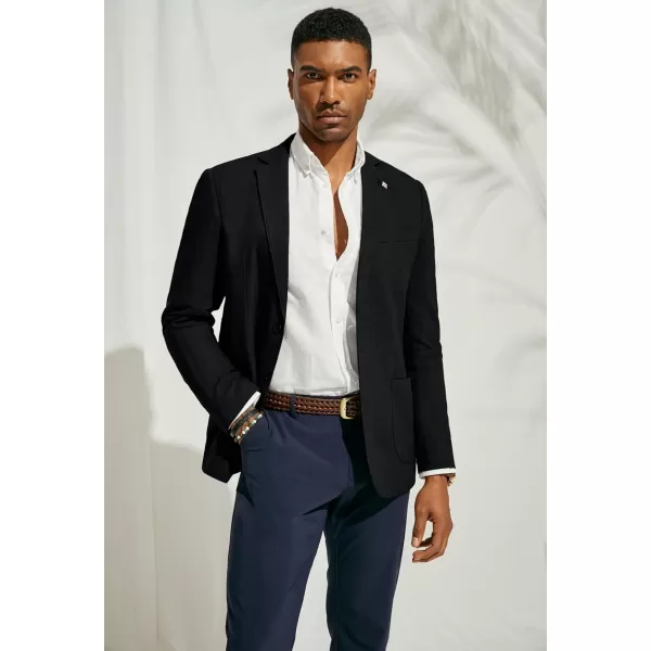 PJ PAUL JONES Mens Blazer Casual Cotton-Linen Sport Coat Lightweight 2 Button Unlined Suit Jackets