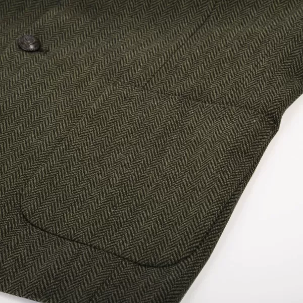 PJ PAUL JONES Men's Blazer Herringbone Tweed Sport Coats Two Button Wool Blend Formal Jacket