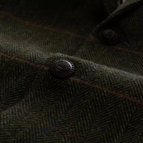 PJ PAUL JONES Men's Blazer Herringbone Tweed Sport Coats Two Button Wool Blend Formal Jacket