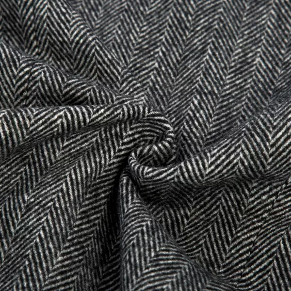PJ PAUL JONES Men's Blazer Herringbone Tweed Sport Coats Two Button Wool Blend Formal Jacket