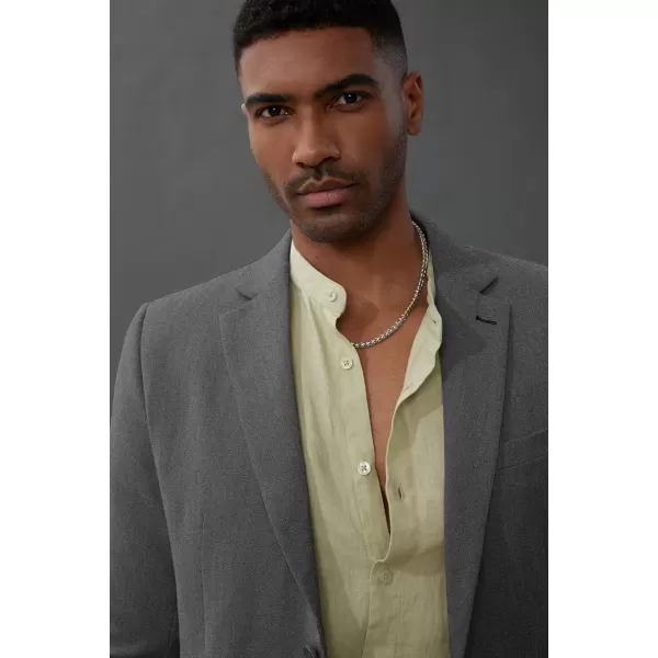 PJ PAUL JONES Mens Blazer Jacket Casual Herringbone Suit Jacket 2 Buttons Sports Coats for Wedding
