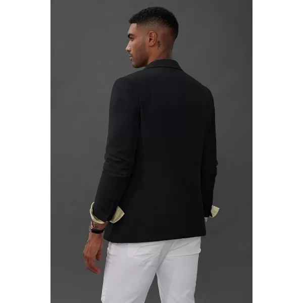 PJ PAUL JONES Mens Blazer Jacket Casual Herringbone Suit Jacket 2 Buttons Sports Coats for Wedding