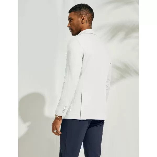 PJ PAUL JONES Men's Blazer Jacket Cotton Linen Sports Coats Regular Fit Two Buttons Herringbone Suit Jackets