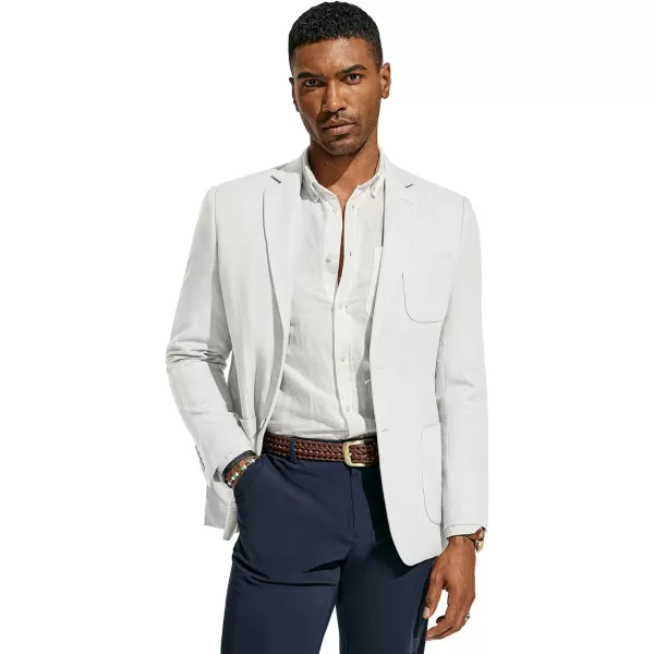 PJ PAUL JONES Men's Blazer Jacket Cotton Linen Sports Coats Regular Fit Two Buttons Herringbone Suit Jackets