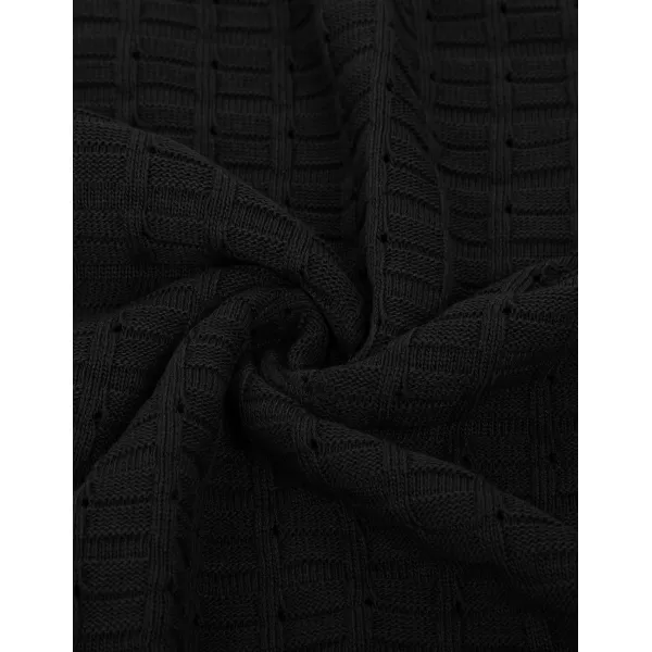 PJ PAUL JONES Mens Breathable Knitting Polo Shirts Textured Short Sleeve Golf Polo Shirts
