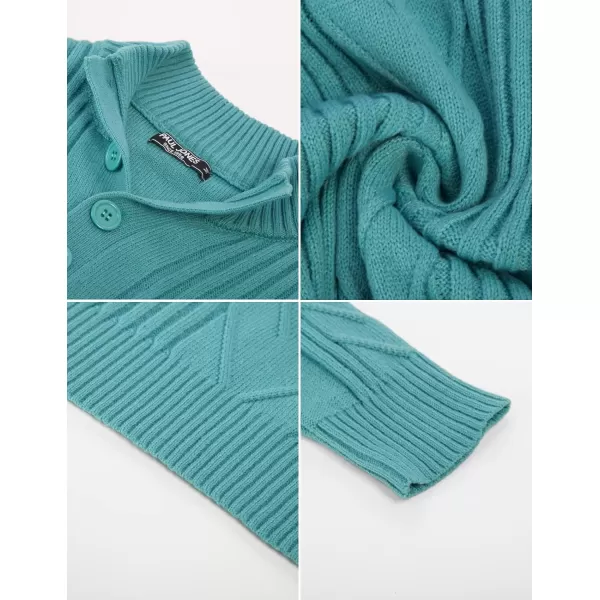 PJ PAUL JONES Men's Cable Knit Henley Pullover Sweater Thermal Jumper Sweaters