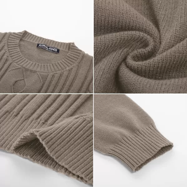 PJ PAUL JONES Mens Cable Knit Pullover Sweater Vintage Crewneck Warm Sweaters