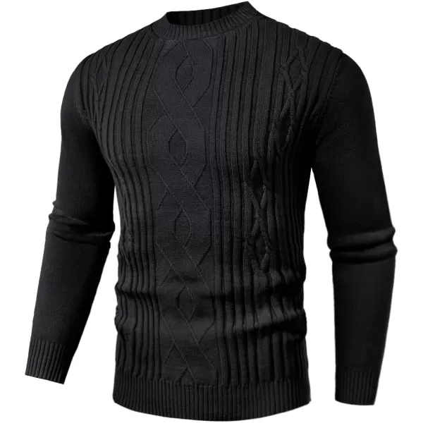 PJ PAUL JONES Mens Cable Knit Pullover Sweater Vintage Crewneck Warm Sweaters