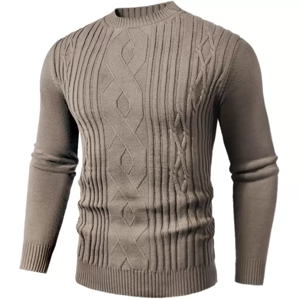 PJ PAUL JONES Mens Cable Knit Pullover Sweater Vintage Crewneck Warm Sweaters