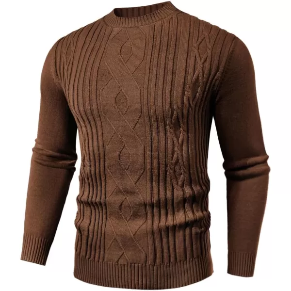 PJ PAUL JONES Mens Cable Knit Pullover Sweater Vintage Crewneck Warm Sweaters