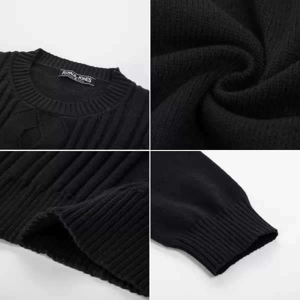 PJ PAUL JONES Mens Cable Knit Pullover Sweater Vintage Crewneck Warm Sweaters