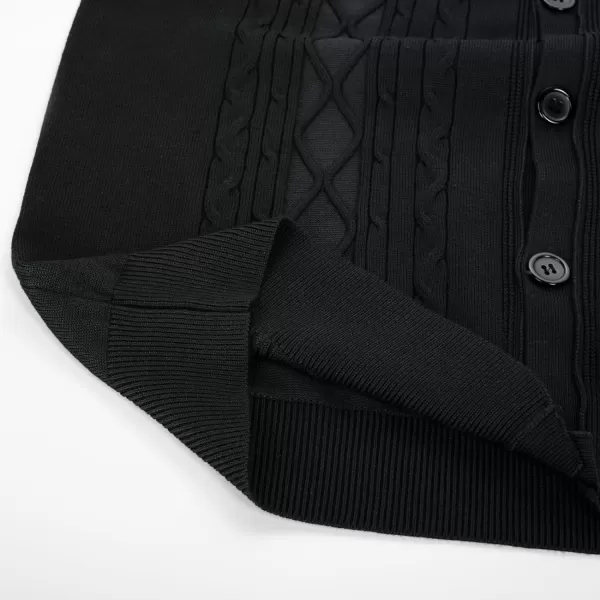 PJ PAUL JONES Mens Cable Knit Sweater Vests Button Down Jersey Knit Vest