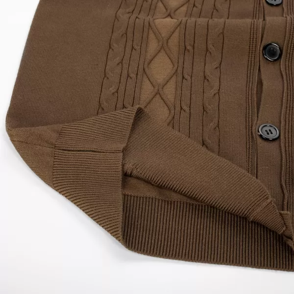 PJ PAUL JONES Mens Cable Knit Sweater Vests Button Down Jersey Knit Vest