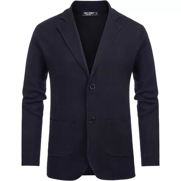 PJ PAUL JONES Men's Cardigan Sweater Shawl Collar Button Down Knit Blazer Jacket Knitwear
