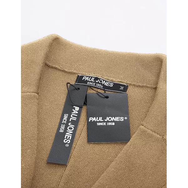 PJ PAUL JONES Men's Cardigan Sweater Shawl Collar Button Down Knit Blazer Jacket Knitwear