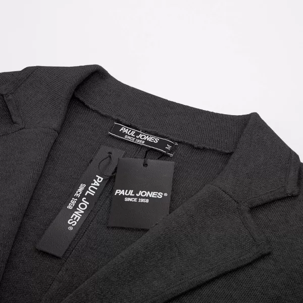 PJ PAUL JONES Men's Cardigan Sweater Shawl Collar Button Down Knit Blazer Jacket Knitwear