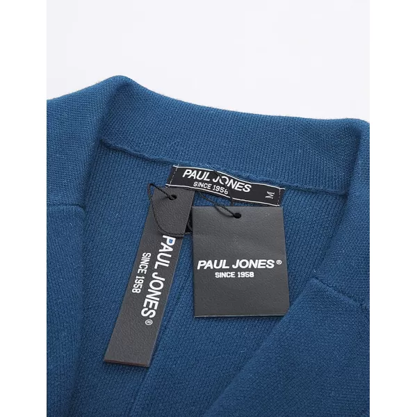 PJ PAUL JONES Men's Cardigan Sweater Shawl Collar Button Down Knit Blazer Jacket Knitwear