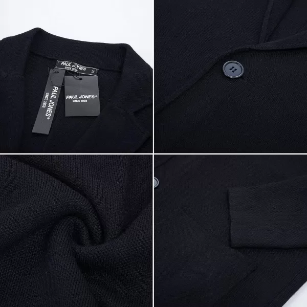 PJ PAUL JONES Men's Cardigan Sweater Shawl Collar Button Down Knit Blazer Jacket Knitwear