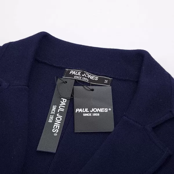 PJ PAUL JONES Men's Cardigan Sweater Shawl Collar Button Down Knit Blazer Jacket Knitwear