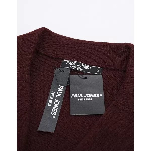 PJ PAUL JONES Men's Cardigan Sweater Shawl Collar Button Down Knit Blazer Jacket Knitwear