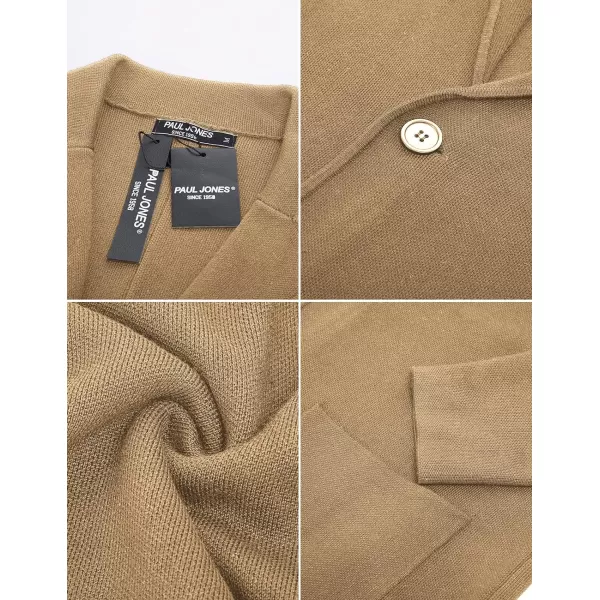 PJ PAUL JONES Men's Cardigan Sweater Shawl Collar Button Down Knit Blazer Jacket Knitwear