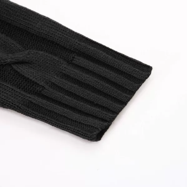 PJ PAUL JONES Men's Cardigan Sweaters Stand Collar Cable Knit Button Sweater