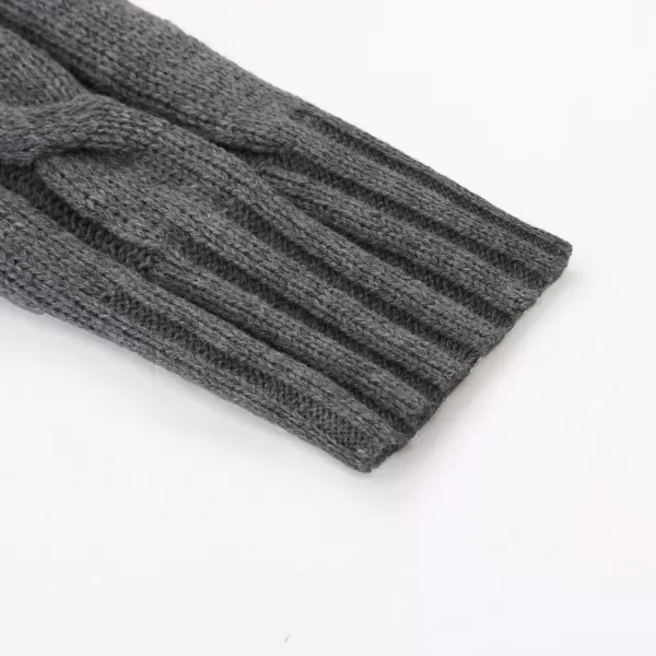 PJ PAUL JONES Men's Cardigan Sweaters Stand Collar Cable Knit Button Sweater