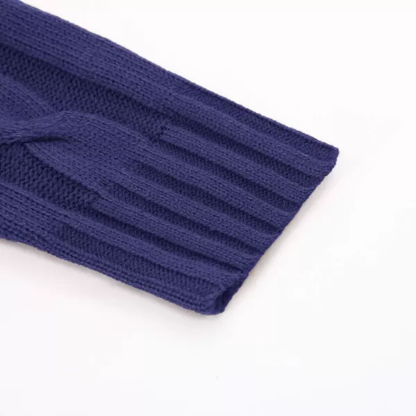 PJ PAUL JONES Men's Cardigan Sweaters Stand Collar Cable Knit Button Sweater