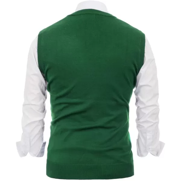 PJ PAUL JONES Mens Casual Argyle Sweater Vest V-Neck Sleeveless Pullover Knitwear Vests