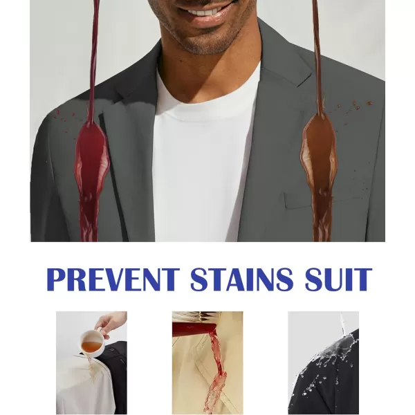 PJ PAUL JONES Men's Casual Blazer Jackets Lightweight Stretch Sports Coats Anti-Stain Blazer