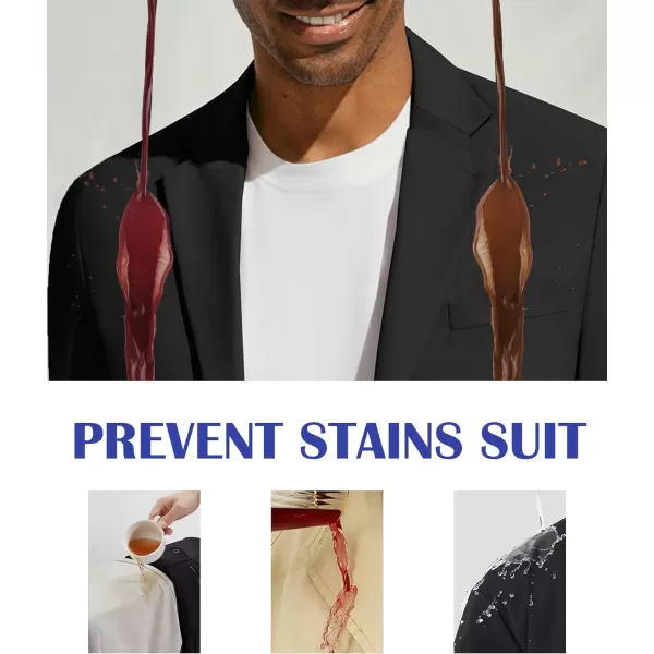 PJ PAUL JONES Men's Casual Blazer Jackets Lightweight Stretch Sports Coats Anti-Stain Blazer
