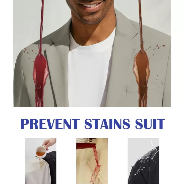 PJ PAUL JONES Men's Casual Blazer Jackets Lightweight Stretch Sports Coats Anti-Stain Blazer