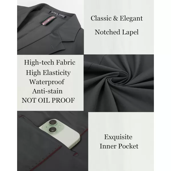 PJ PAUL JONES Men's Casual Blazer Jackets Lightweight Stretch Sports Coats Anti-Stain Blazer