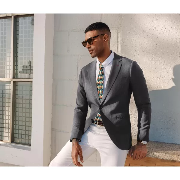PJ PAUL JONES Men's Casual Blazer Lightweight Suit Jackets Regular Fit Two Button Summer Travel Sport Coats