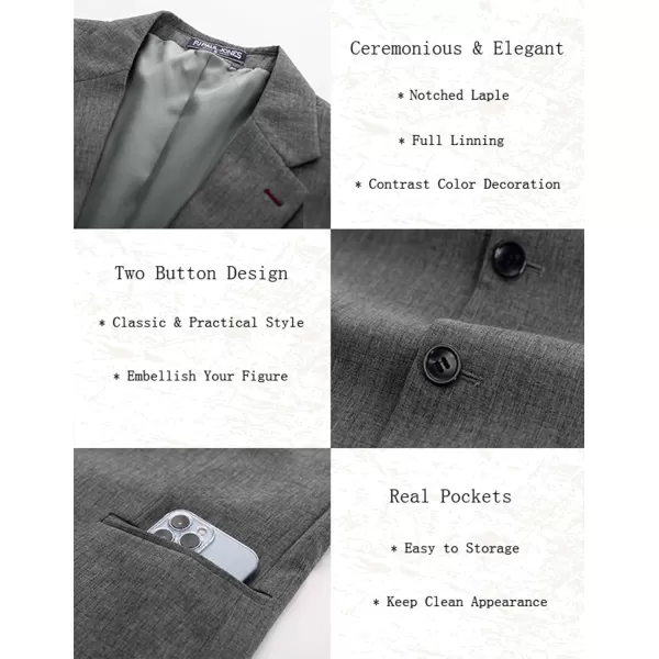 PJ PAUL JONES Men's Casual Blazer Lightweight Suit Jackets Regular Fit Two Button Summer Travel Sport Coats