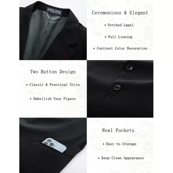 PJ PAUL JONES Men's Casual Blazer Lightweight Suit Jackets Regular Fit Two Button Summer Travel Sport Coats