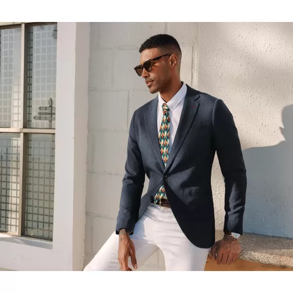 PJ PAUL JONES Men's Casual Blazer Lightweight Suit Jackets Regular Fit Two Button Summer Travel Sport Coats