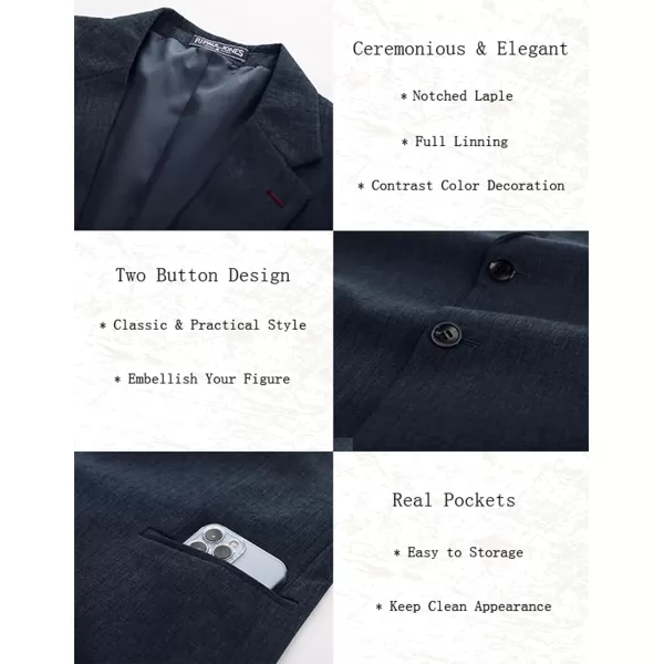 PJ PAUL JONES Men's Casual Blazer Lightweight Suit Jackets Regular Fit Two Button Summer Travel Sport Coats