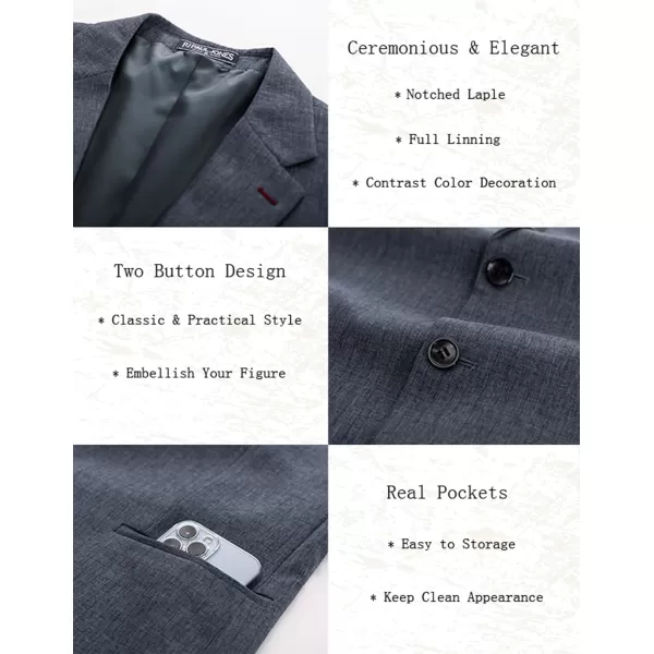 PJ PAUL JONES Men's Casual Blazer Lightweight Suit Jackets Regular Fit Two Button Summer Travel Sport Coats