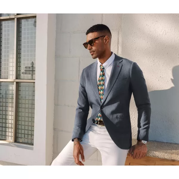 PJ PAUL JONES Men's Casual Blazer Lightweight Suit Jackets Regular Fit Two Button Summer Travel Sport Coats