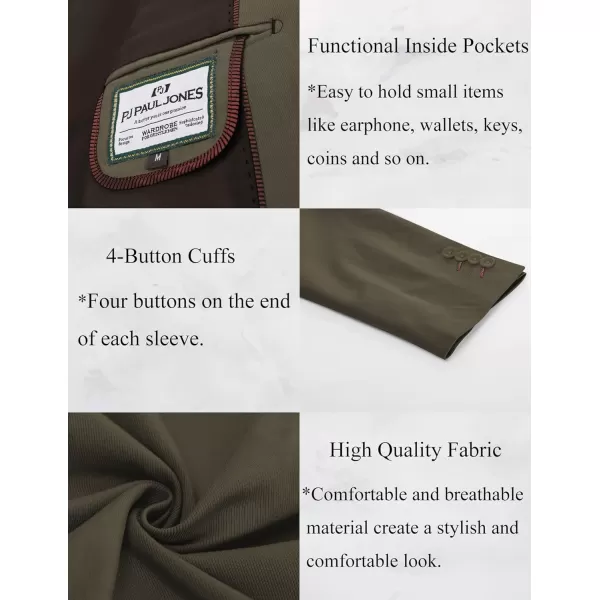 PJ PAUL JONES Men's Casual Blazer Sport Coats Two Button Stretch Suit Jackets