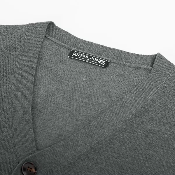 PJ PAUL JONES Men's Casual Cardigan Sweaters Long Sleeve V-Neck Cardigans Button-up Knitted Sweater