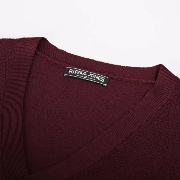 PJ PAUL JONES Men's Casual Cardigan Sweaters Long Sleeve V-Neck Cardigans Button-up Knitted Sweater