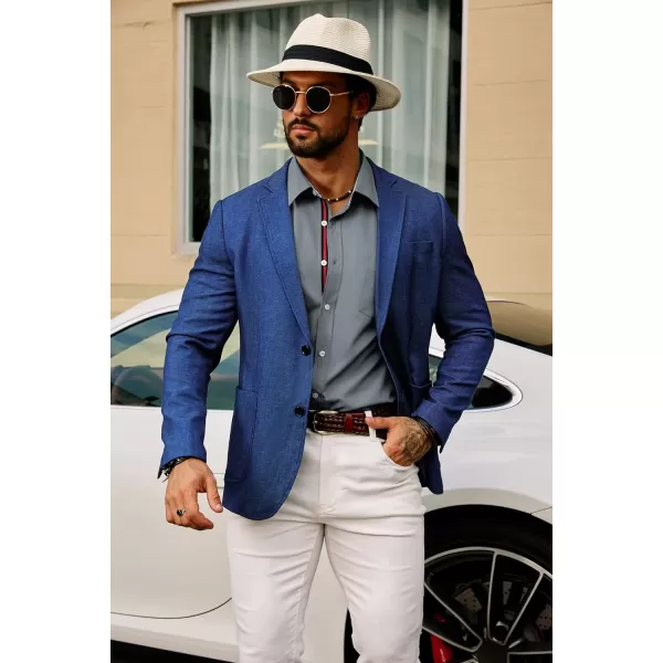PJ PAUL JONES Men's Casual Dress Shirts Wrinkle-Free Short Sleeve Button Down Untucked Dress Shirt with Webbing Pocket