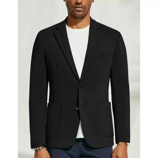 PJ PAUL JONES Mens Casual Knit Blazer Suit Jacket Slim Fit 2 Button Sport Coat
