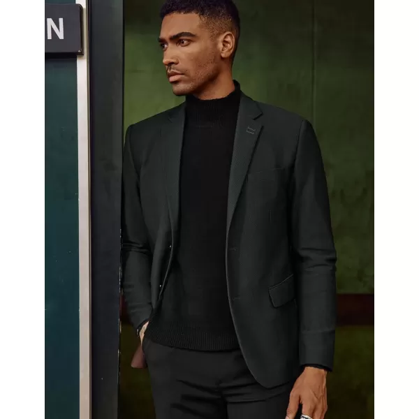 PJ PAUL JONES Mens Casual Knit Blazer Suit Jacket Slim Fit 2 Button Sport Coat
